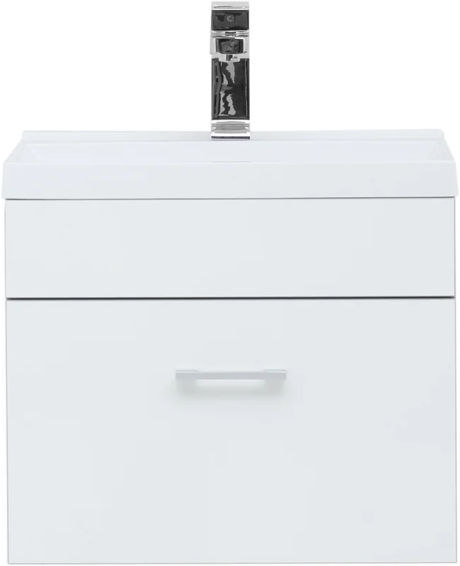 Приобрести aquanet тумба с раковиной верона 50 см, белая (подвесная 1 ящик)