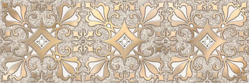 Приобрести декор настенный alma ceramica marbella бежевый вензель