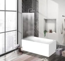 BelBagno Штора на ванну 90 см UNO-V-1-90/150-CH-CR