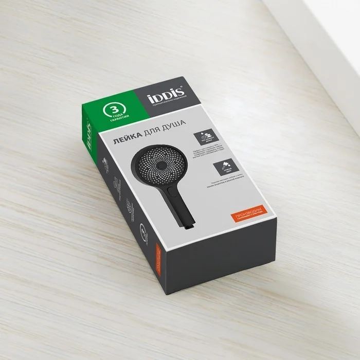 Приобрести iddis душевая лейка spahome 3f 263мм, трехрежимная, черная матовая spa3f0bi18