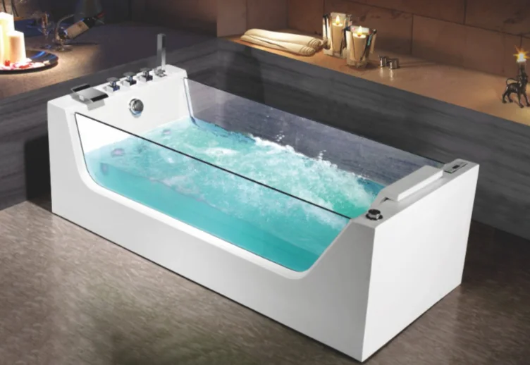 Приобрести frank гидромассажная ванна f104 180х80 см, пристенная, прямоугольная, белая