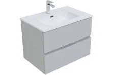 Aquanet Тумба с раковиной Алвита New 70 см, 2 ящика, серый