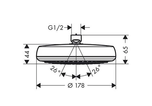 Приобрести 26577400 верхний душ crometta 160 1jet