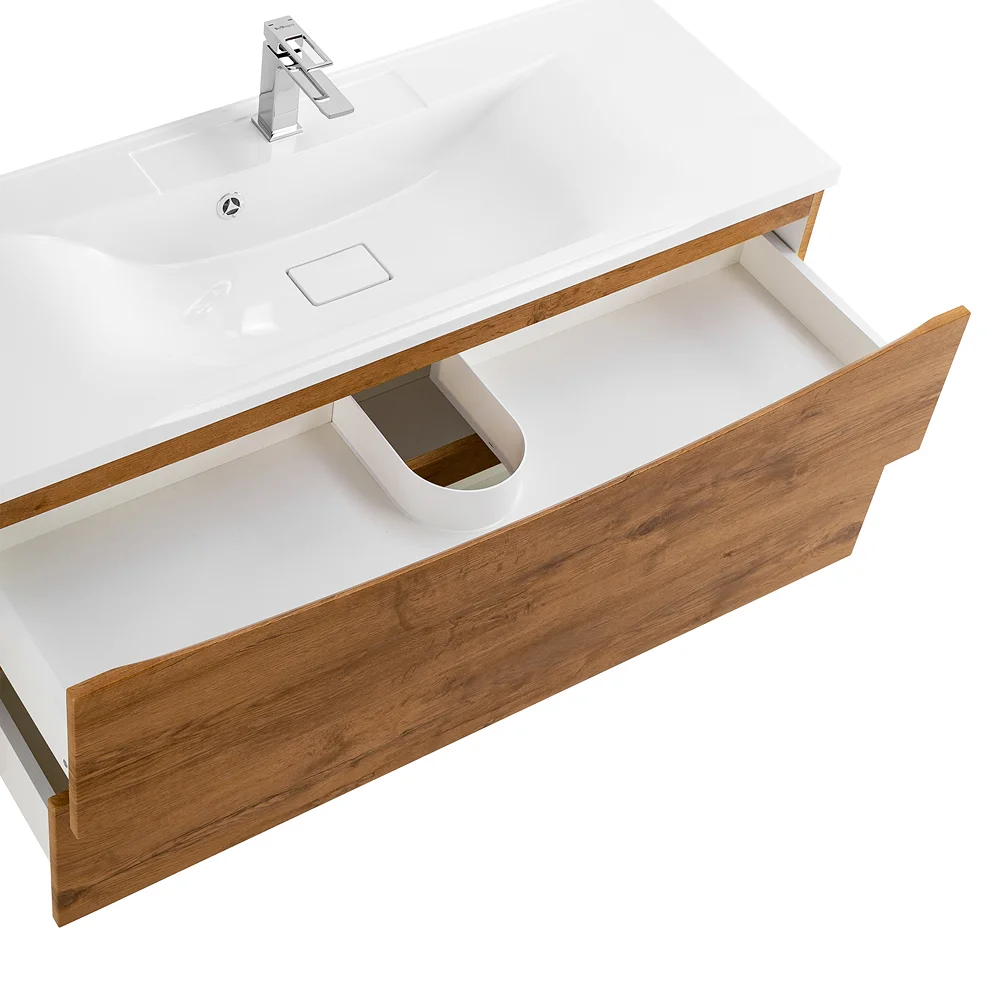 Приобрести belbagno тумба с раковиной marino 110 см, подвесная rovere nature, белая раковина
