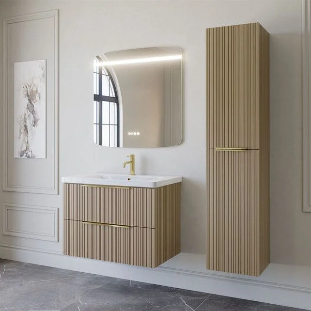 Приобрести caprigo тумба с раковиной rain 80 см, мокко