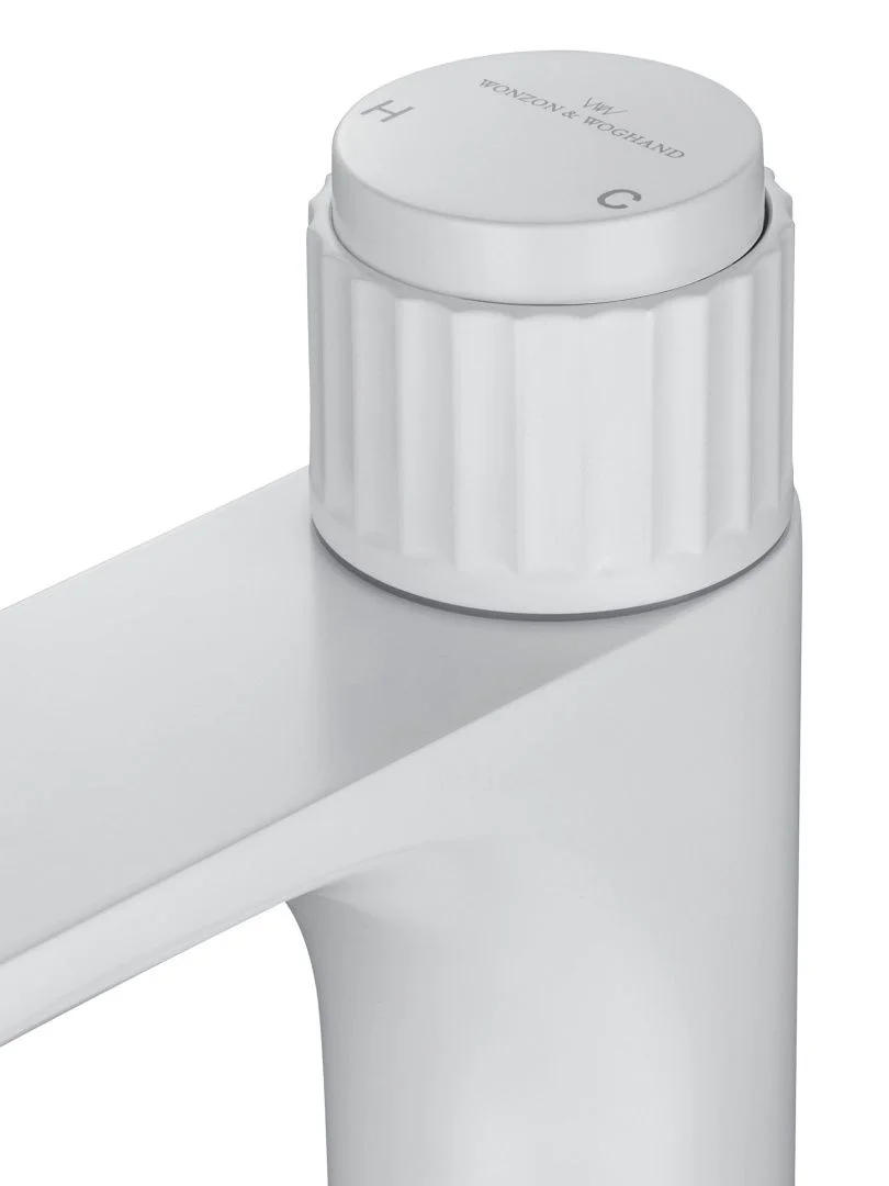 Приобрести смеситель для раковины wonzon & woghand click, белый матовый (ww-a40412-mw)