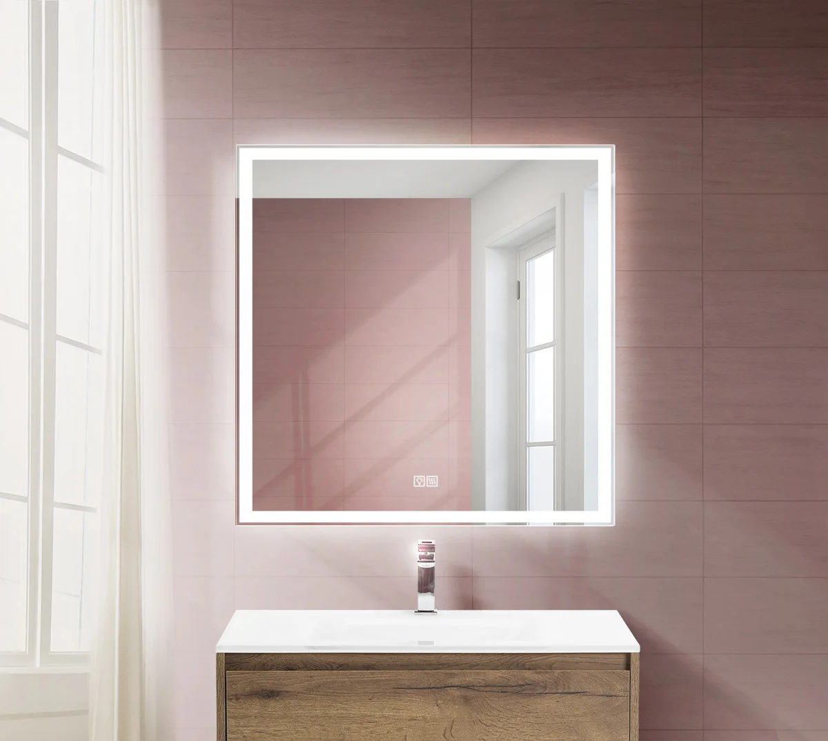 Приобрести belbagno зеркало 80х80 см spc-grt-800-800-led-tch-warm