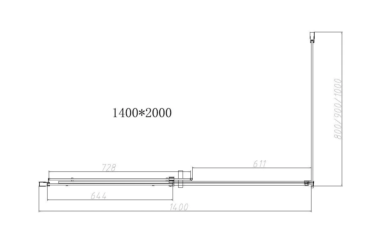 Приобрести vincea душевое ограждение dice 80х140 см, прозрачное, черное vsr-4d8014clb