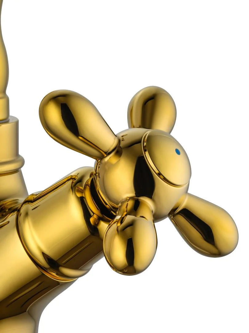 Приобрести смеситель для раковины wonzon & woghand retro, глянцевое золото (ww-88139020-pg)