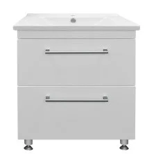 Loranto Тумба напольная с раковиной Модерн 70/2Н 70х85 см, белая (CS00067607)