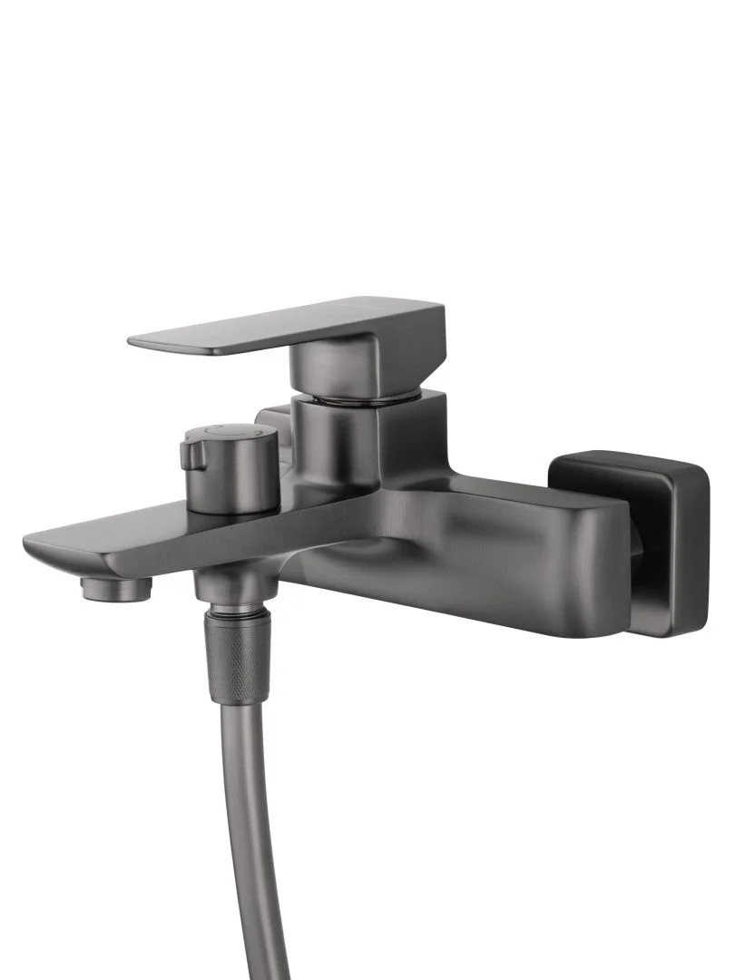 Приобрести смеситель для ванны с душем wonzon & woghand edge, темный графит (ww-88639003a-bgm)