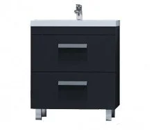 Тумба напольная с раковиной Velvex Orlando 80 см графит tnORL.80-232