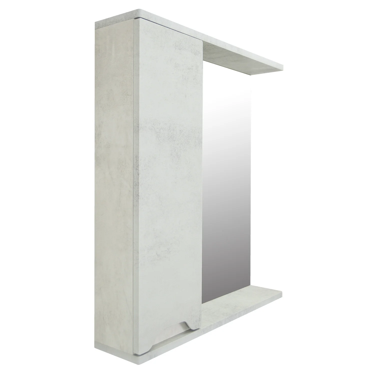 Приобрести loranto зеркало-шкаф florena 60 60х60 см, левое, светлый бетон (cs00086983)
