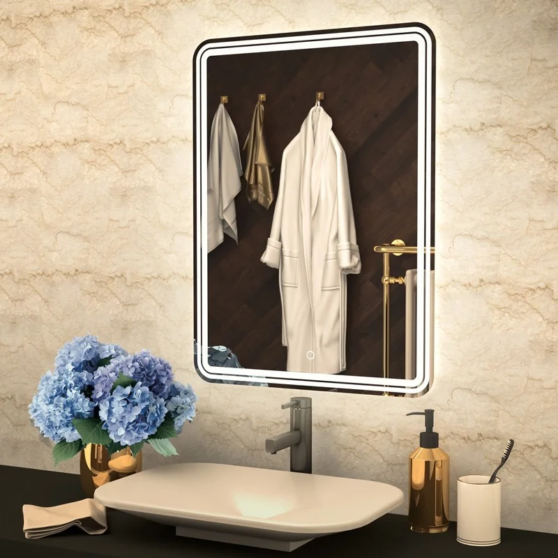 Приобрести azario зеркало adriana 600*800, белый, влагостойкое с сенсорным выключателем, cs00066638