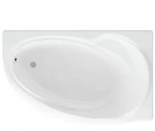 Акриловая ванна асимметричная Aquatek Бетта R 160x97 см
