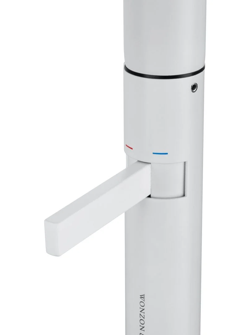 Приобрести смеситель для раковины высокий wonzon & woghand, белый матовый (ww-6068-mw)