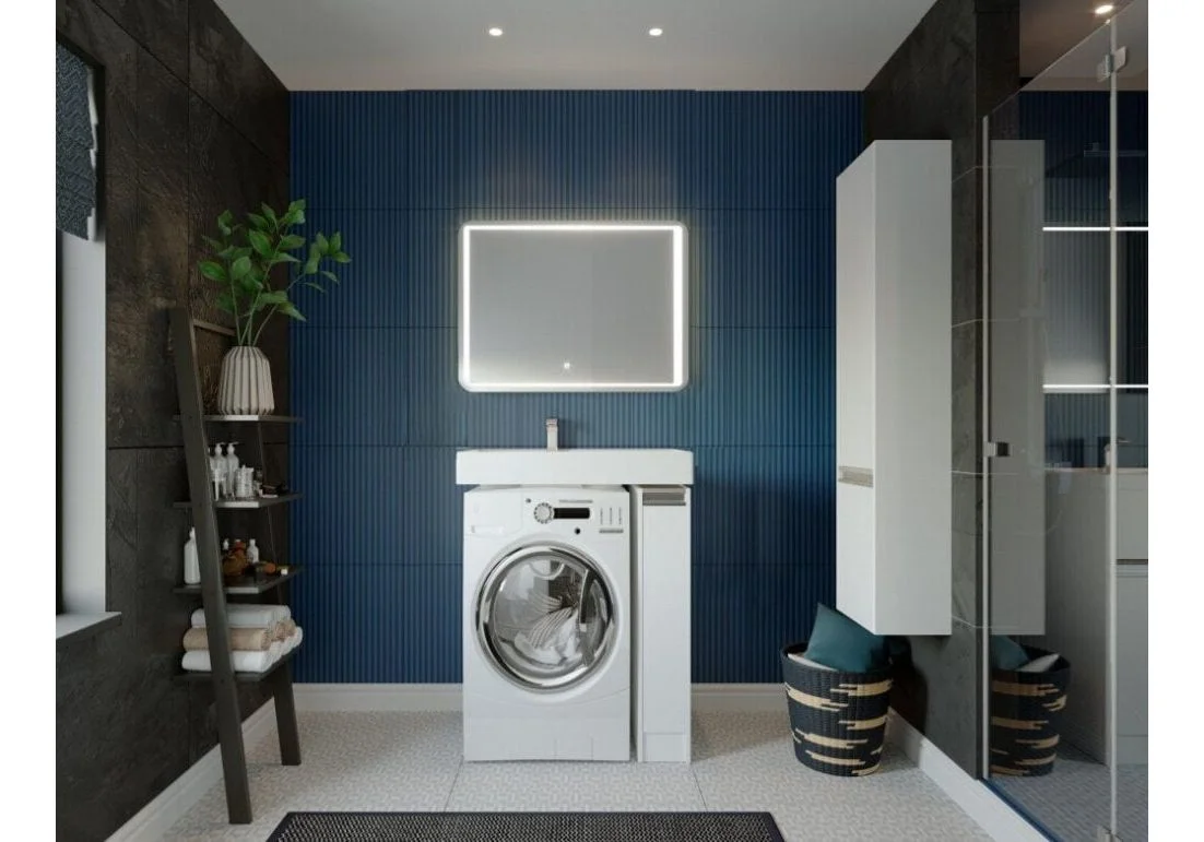 Приобрести пенал подвесной акватон лондри белый 1a236203lh010