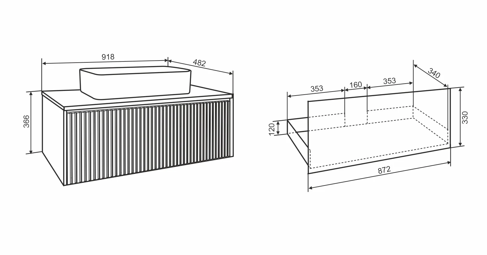 Приобрести aqua de marco тумба подвесная monaco 90см, аквамарин