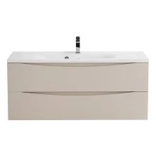 BelBagno Тумба с раковиной MARINO 120 см, подвесная Crema Opaco, белая раковина