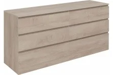 Aquanet Комод Сканди 160x48 см, Дуб эдгрейн (6 ящиков)