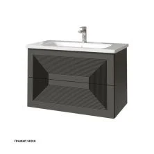 Caprigo Тумба с раковиной MODO Quarta 80 см, графит 35712 8