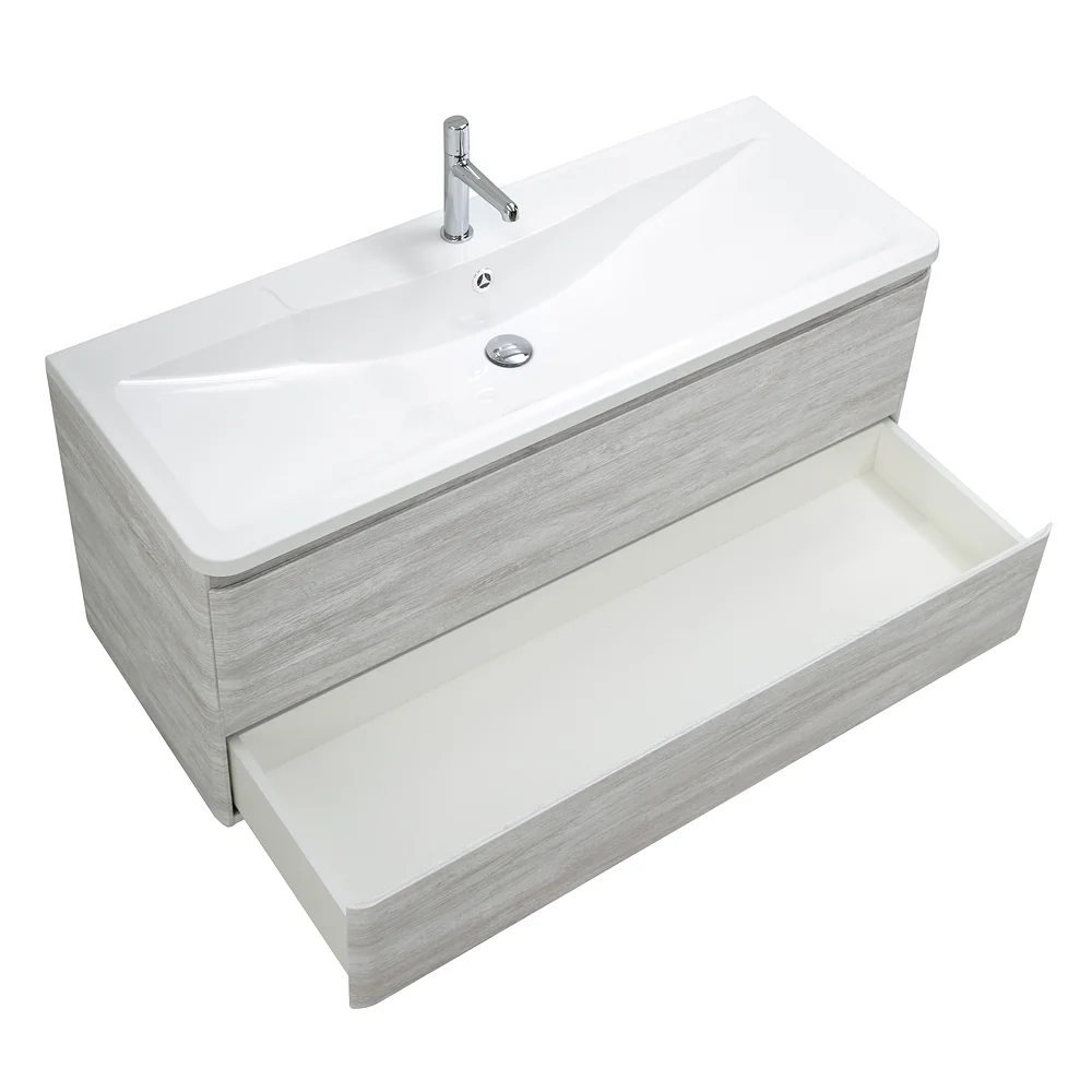Приобрести belbagno тумба с раковиной albano 120 см, подвесная rovere vintage bianco, белая раковина