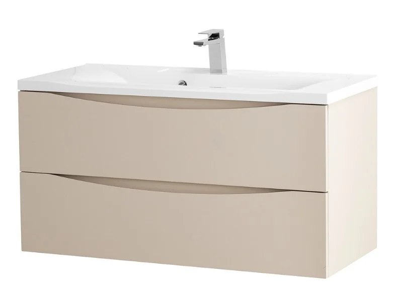 Приобрести тумба подвесная с раковиной belbagno marino-1000-2c-so-co-p 100 см, crema opaco