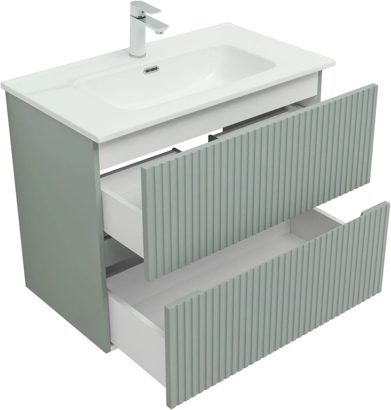 Приобрести aquanet тумба с раковиной джейн 80 см, мисти грин