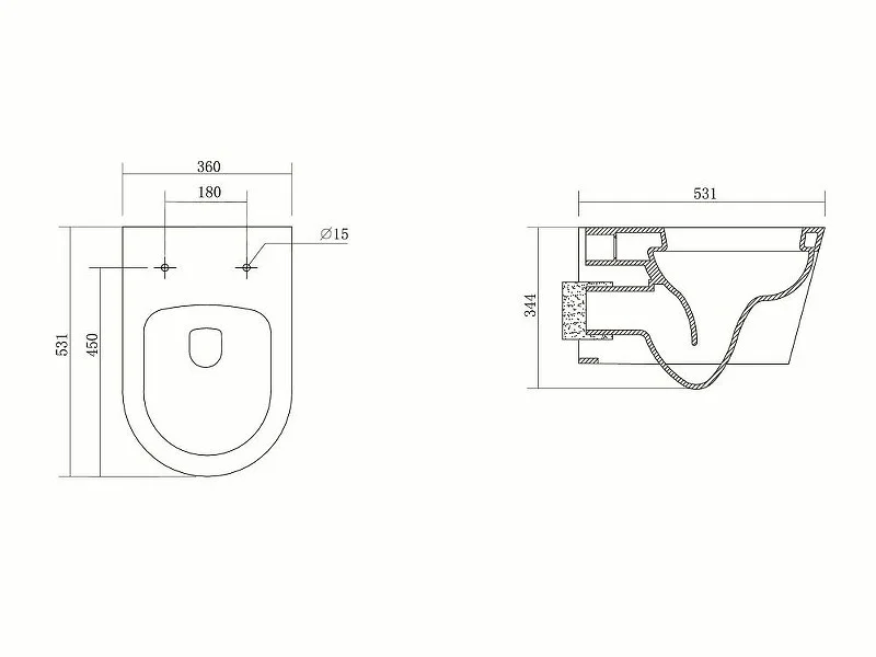 Приобрести унитаз подвесной безободковый aquatek бетта сиденье микролифт aq1253w-00