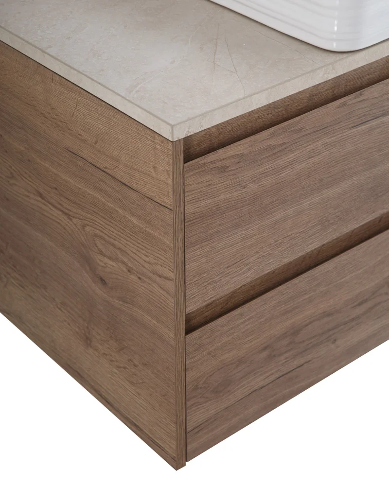 Приобрести belbagno тумба со столешницей kraft 80 см, подвесная rovere tabacco