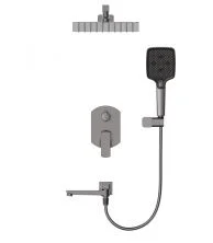 Душевая система встраиваемая WONZON & WOGHAND FORZA, Темный графит (WW-939031-BGM)