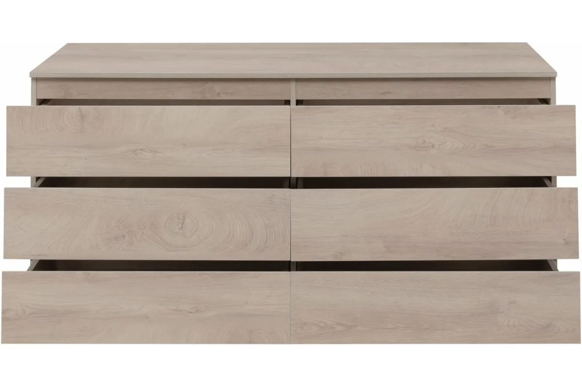 Приобрести aquanet комод сканди 160x48 см, дуб эдгрейн (6 ящиков)