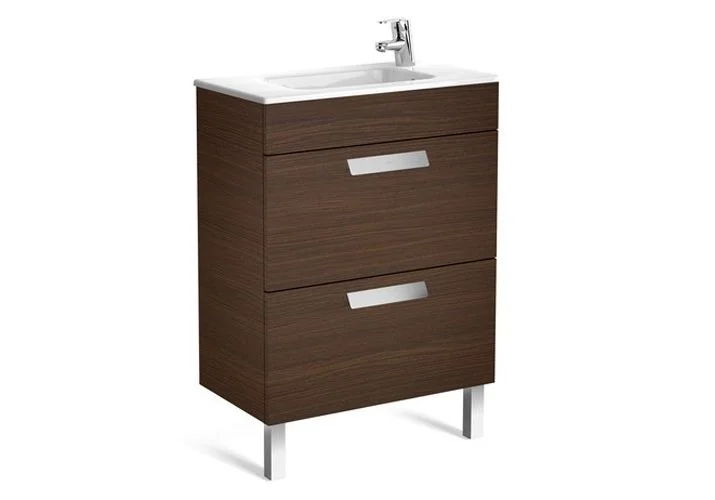 Приобрести тумба подвесная roca debba с раковиной 60 см, венге z.ru93.0.270.8+7.3279.9.h00.y