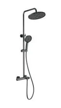Душевая система с термостатом WONZON & WOGHAND MUSE Corno, Темный графит (WW-B2091-A-BGG)