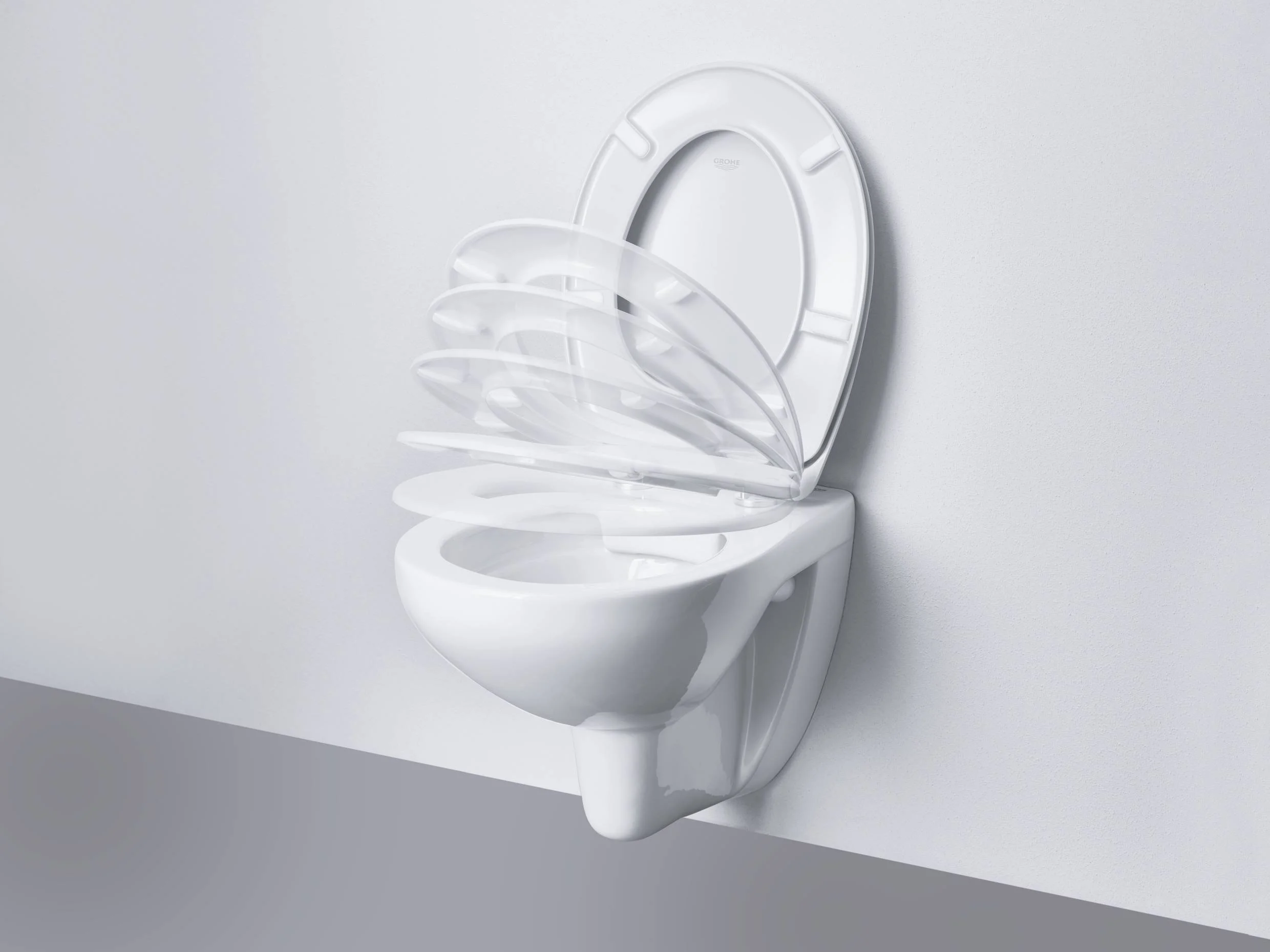 Приобрести сидение для унитаза с микролифтом grohe bau ceramic, белое 39493000