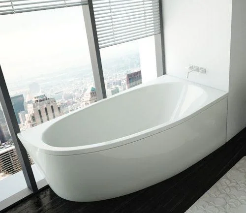 Приобрести акриловая ванна асимметричная aquatek дива r 160х90 см правая