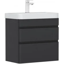 Equil Тумба подвесная с раковиной Eltoro 70 см, черная tpELTR70.2Y-03