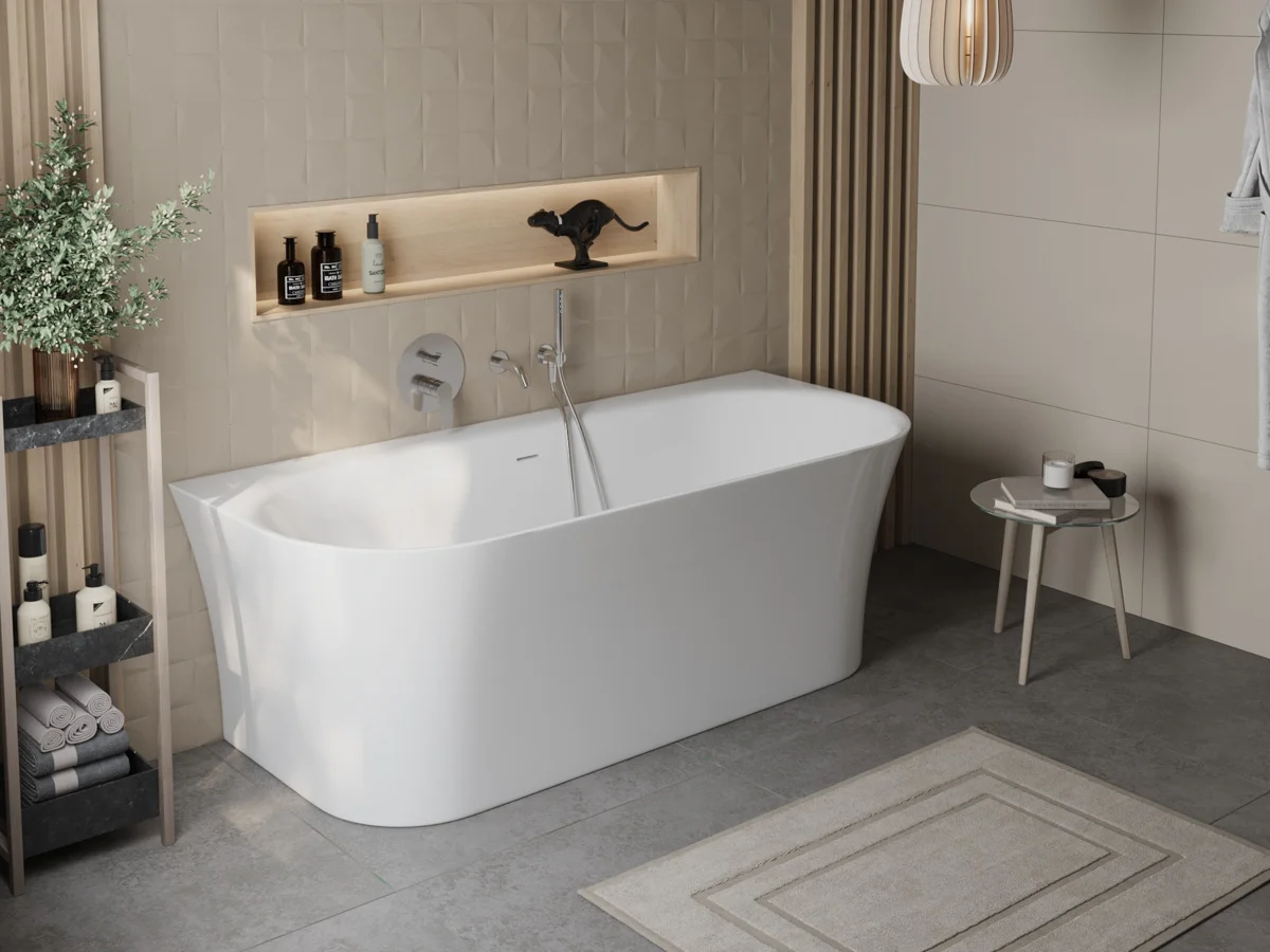 Приобрести belbagno акриловая ванна 170х75 см, пристенная, белая bb711-1700-750