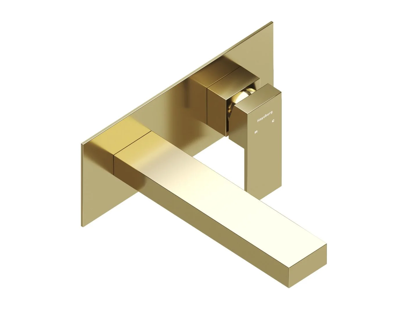 Приобрести hayzburg настенный смеситель для раковины, золото hb-1003go