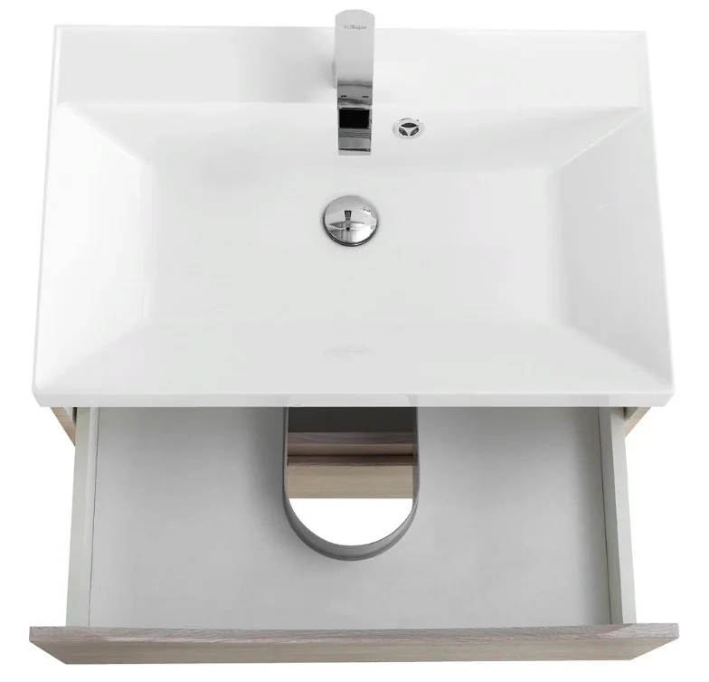 Приобрести тумба подвесная с раковиной belbagno marino-600-2c-so-rg-p 60 см, rovere grigio
