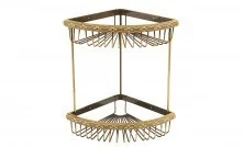 LEMARK Душевая полочка Jasmine, 2х-ярусная, бронза LM6682B