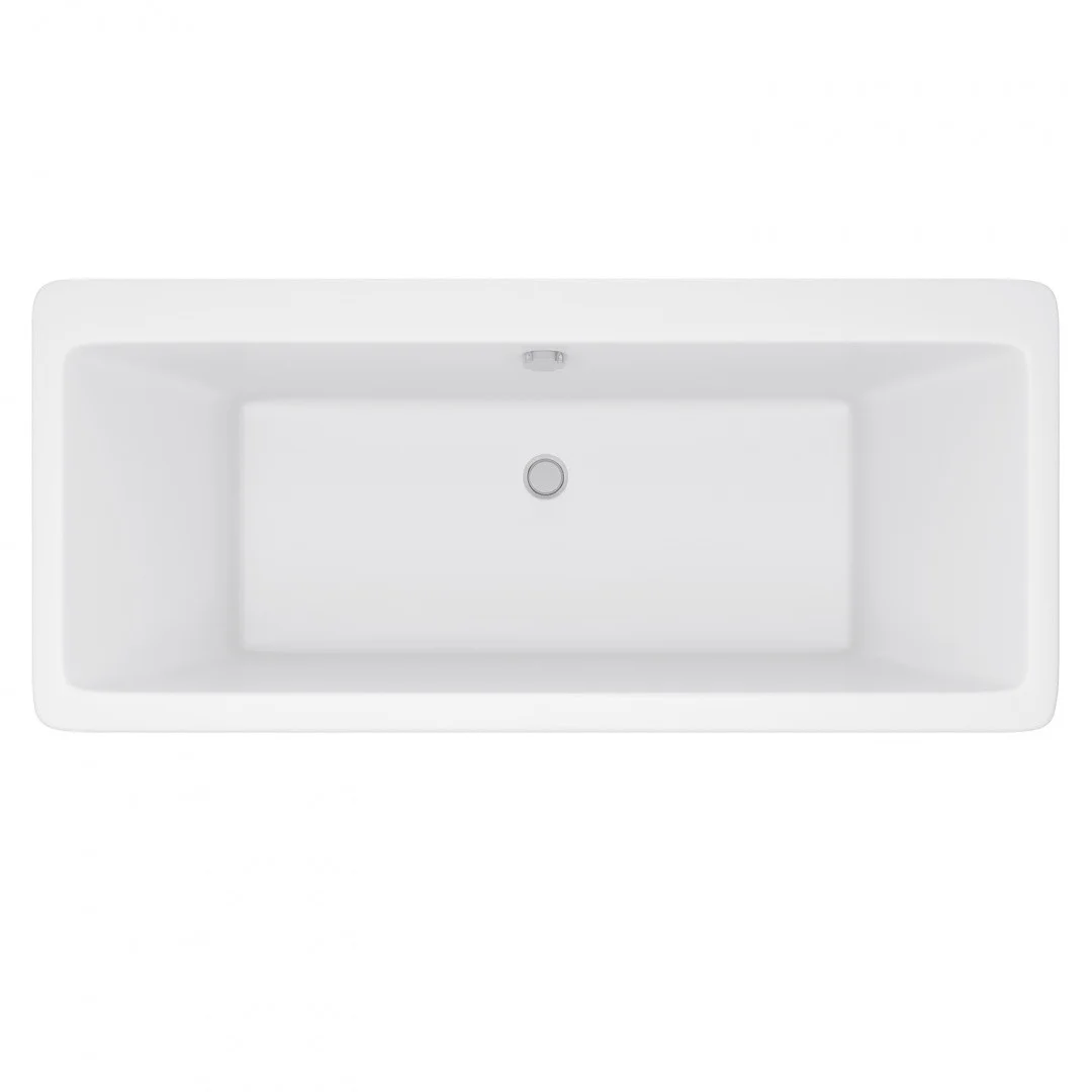 Приобрести aqua de marco отдельностоящая ванна crete 178x79см, белая\хром 1180wckri