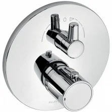 KLUDI Смеситель для душа скрытого монтажа Zenta с термостатом, запорный вентиль-переключатель, 170мм, хром 388300545