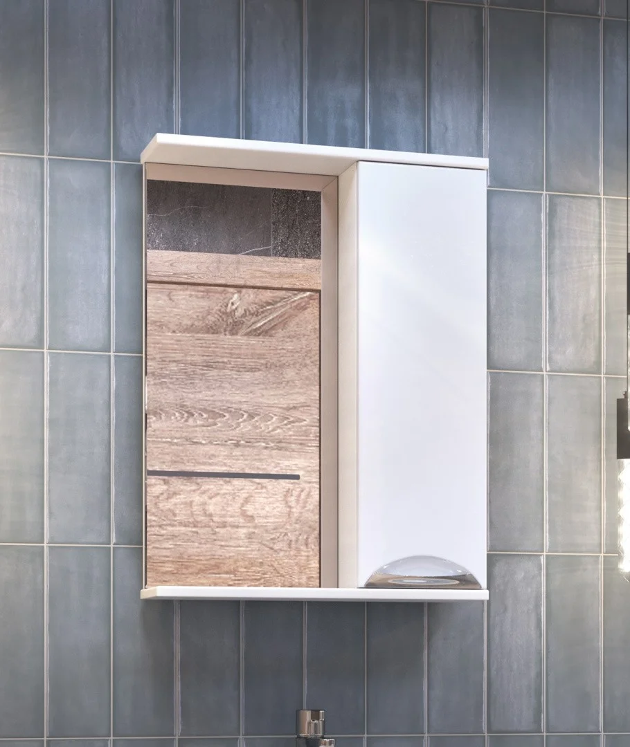 Приобрести vigo зеркало-шкаф callao 50 см, без подсветки, правое, белое z.cal.50.r