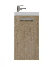 Тумба подвесная с раковиной Velvex Estea 40 см дуб санремо tpEST.40.1D-234