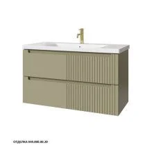 Caprigo Тумба с раковиной TERMIN-Smalty META 100 см, зеленая, эмаль