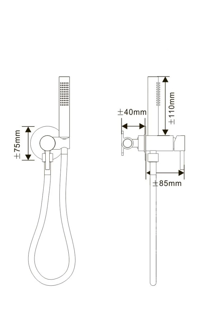 Приобрести hayzburg встраиваемый смеситель с гигиеническим душем, графит hb-2005gg