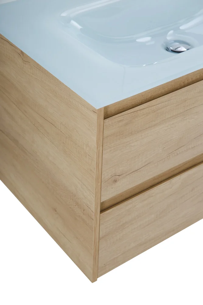 Приобрести belbagno тумба с раковиной kraft 100 см, подвесная rovere nebrasca nature, стеклянная раковина