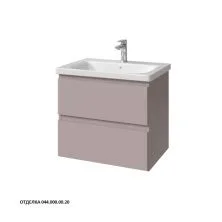 Caprigo Тумба с раковиной FORTE-Smalty 65 см, бежевая, эмаль