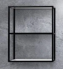 Cezares Полка металическая CADRO 30 см см, подвесная , черная CADRO-60/30/80-2C-SO-MET-ST